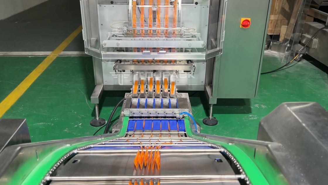 Mehrspalten-Verpackungsmaschine Checkweiger-System Mehrspurige Beutelpackmaschine Beutelpackmaschine mit Checkweiger