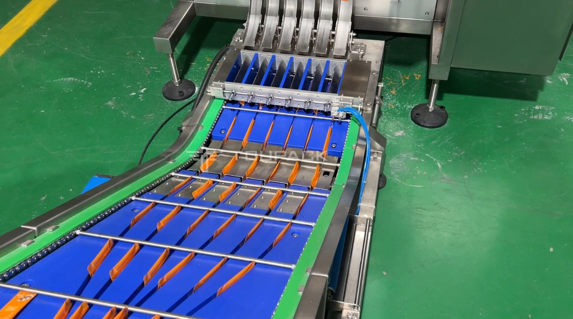 Mehrspalten-Verpackungsmaschine Checkweiger-System Mehrspurige Beutelpackmaschine Beutelpackmaschine mit Checkweiger