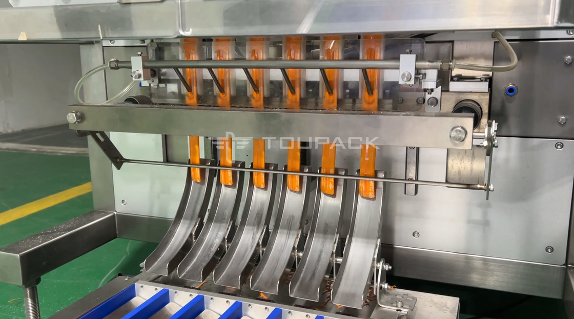 Mehrspalten-Verpackungsmaschine Checkweiger-System Mehrspurige Beutelpackmaschine Beutelpackmaschine mit Checkweiger