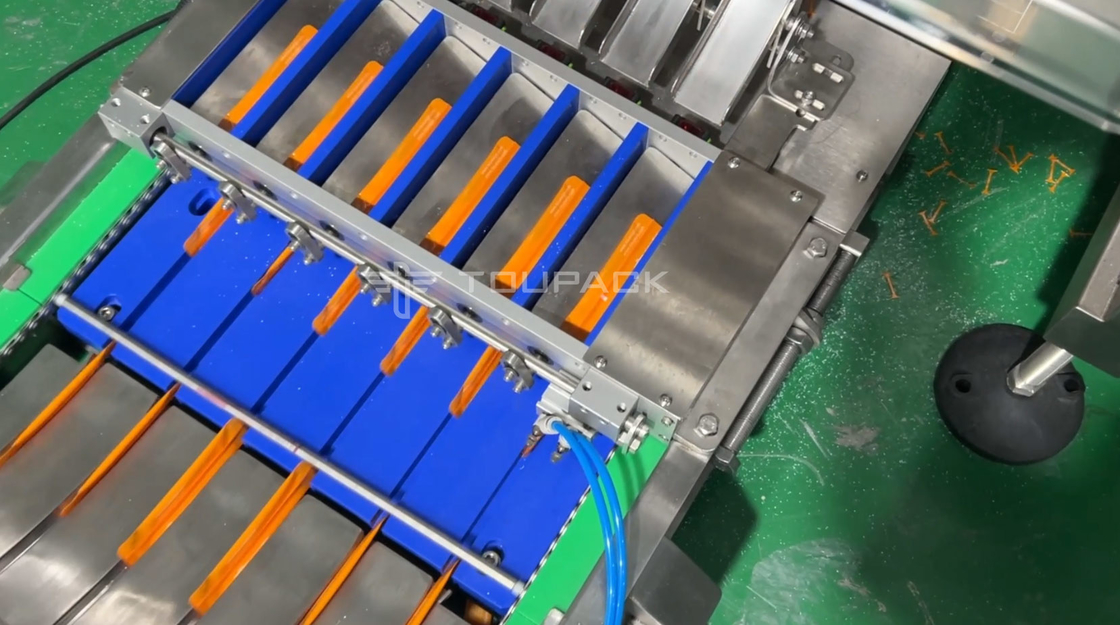 Mehrspalten-Verpackungsmaschine Checkweiger-System Mehrspurige Beutelpackmaschine Beutelpackmaschine mit Checkweiger