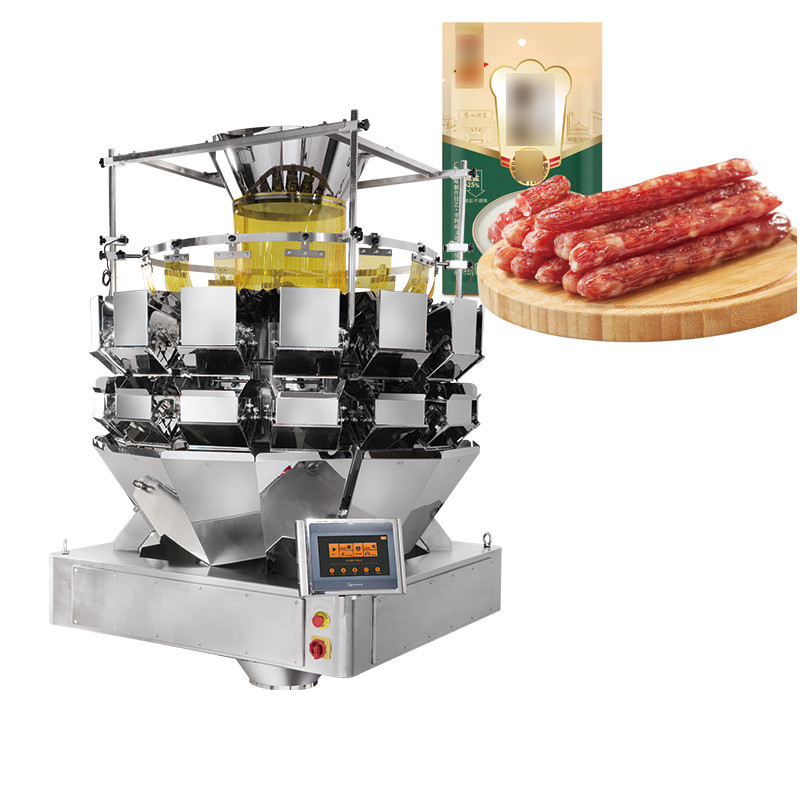 Frankfurter Würstchen Mehrköpfige Gürtel Fütterung Kombination Wieger Gebackener Hot Dog Würstchen Gürtel Wieger Verpackungsmaschine