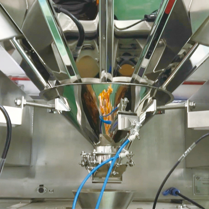 10/14 Hopper Mehrköpfige Waage Pelletverpackungsmaschinen Kunststofftüten Vertikale Mehrköpfige Waage Verpackungsmaschine
