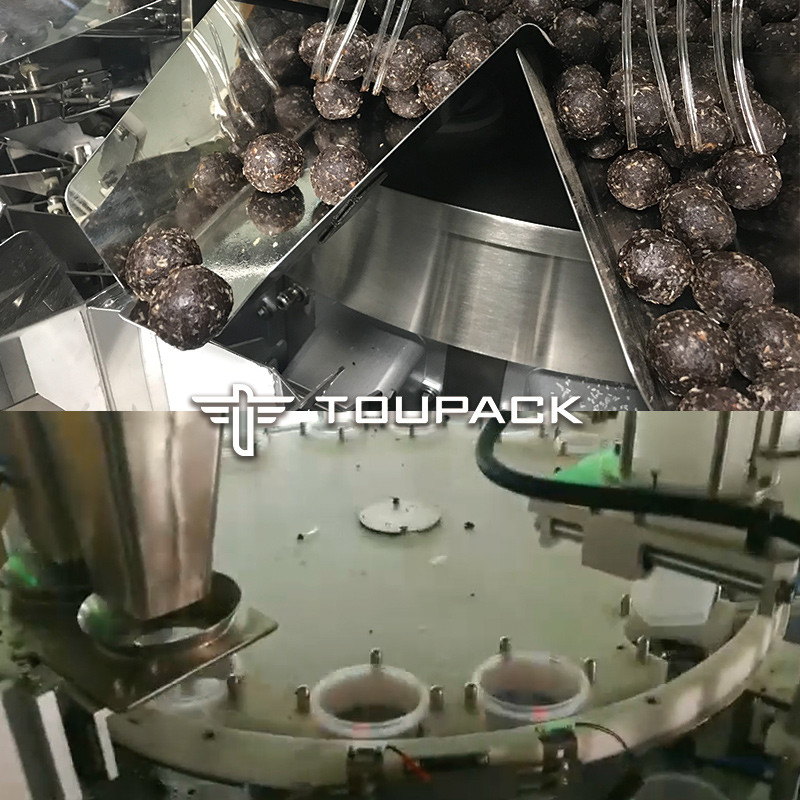 Automatische Füllmaschine für Schokoladenflaschen aus Kunststoffmischungen