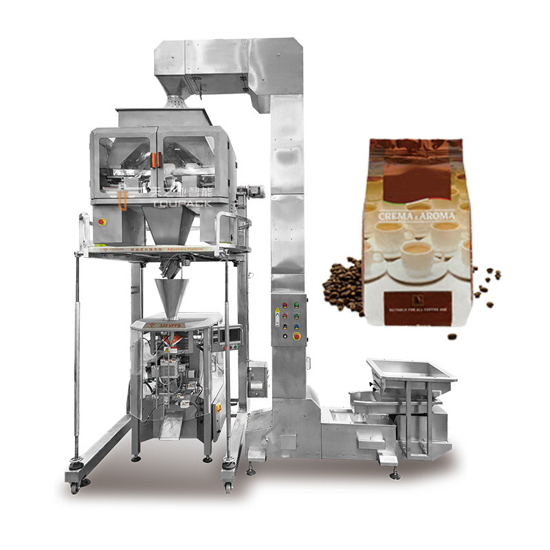 240g 480g 1kg Beschichtete Erdnusshalter Reißverschluss Tasche Doypack Verpackung Getrocknete Früchte Snack Mehrköpfiger Wieger Vorgefertigte Taschenverpackungsmaschine