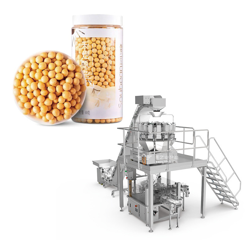 Getreide lineare Waage Hafergewichtung und Verpackungsmaschine 240g 500g Erdnüsse Verpackungsmaschine