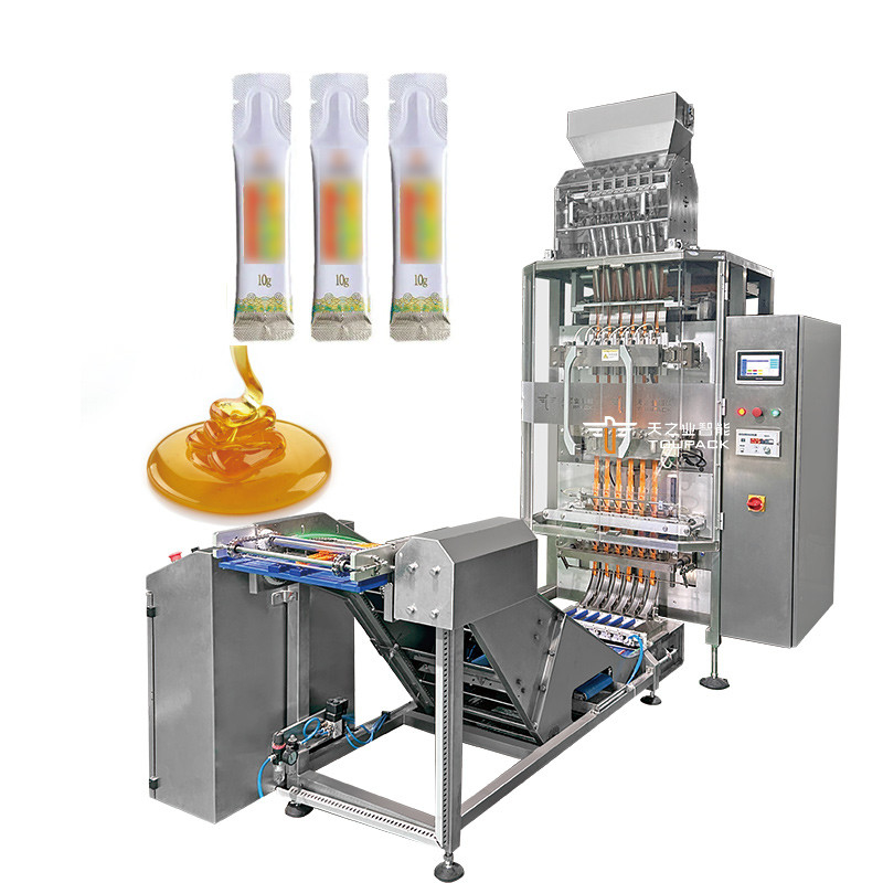 5 ml 10 ml 50 ml 6 Strecken Taschenverpackung Automatische Mehrstrecken Flüssiggel Stick Füllung Versiegelung Verpackungsmaschine