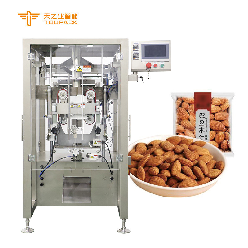 100g 200g 500g Nusschips Popcorn Hochgeschwindigkeitsgewichtsverpackungsmaschine