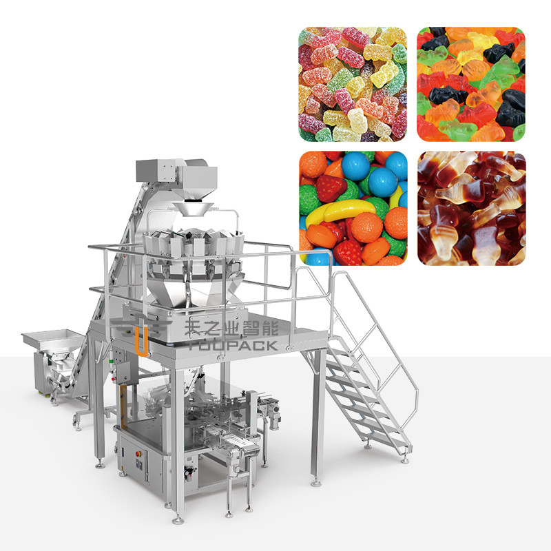 Gummy Candy Flasche Füllmaschine Popcorn Zählen Füllung Verpackung Glas Verpackungsmaschine