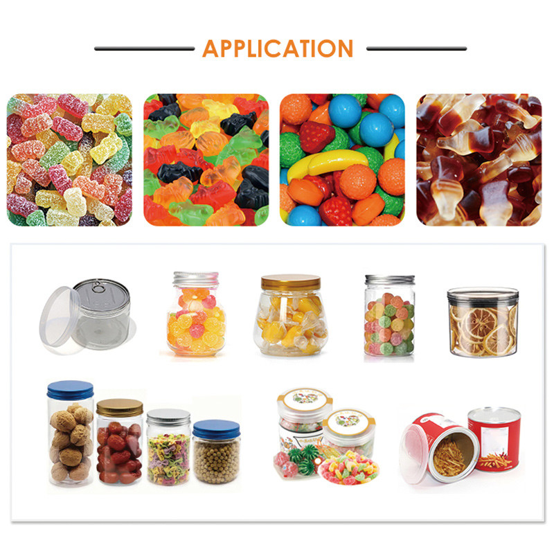 Gummy Candy Flasche Füllmaschine Popcorn Zählen Füllung Verpackung Glas Verpackungsmaschine