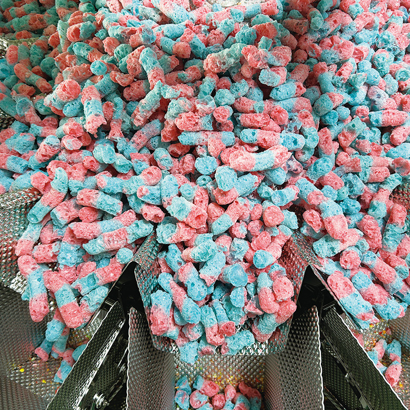 Automatische Verpackung Harter Süßigkeiten Gummizucker Rundflasche Plastikkrug Füllkappe und Verpackungsmaschine