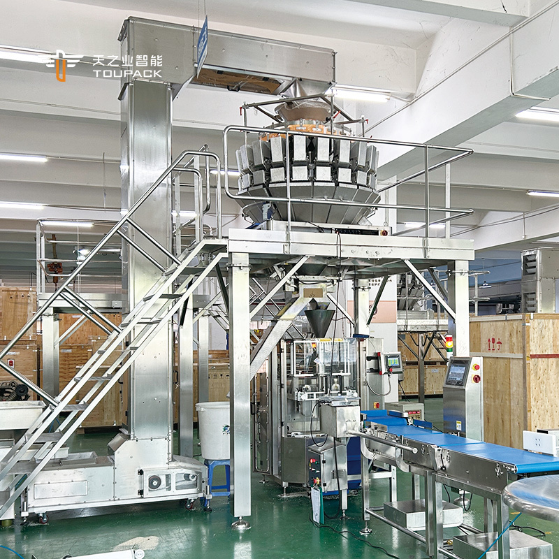 12 Kopf Mehrköpfige Nagelwäger Verpackungsmaschine Mehrköpfige Waferverpackungsmaschine Multifunktionsverpackungsmaschine