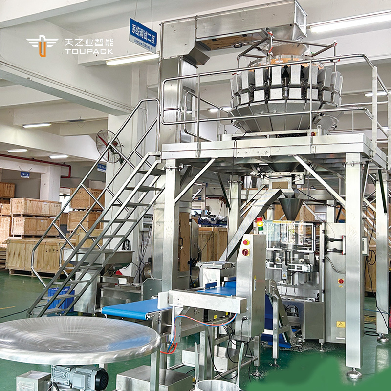 12 Kopf Mehrköpfige Nagelwäger Verpackungsmaschine Mehrköpfige Waferverpackungsmaschine Multifunktionsverpackungsmaschine