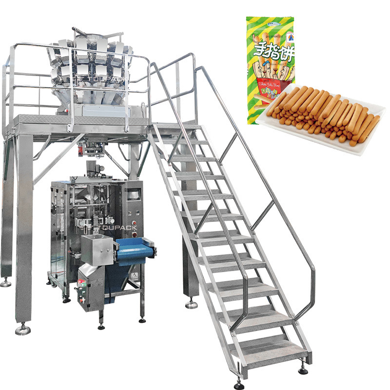 Voll automatische Snacks Sachet Verpackungsmaschine Snack Lebensmittel Kartoffelchips Popcorn Stickstoff Spülen Doypack Verpackungsmaschine