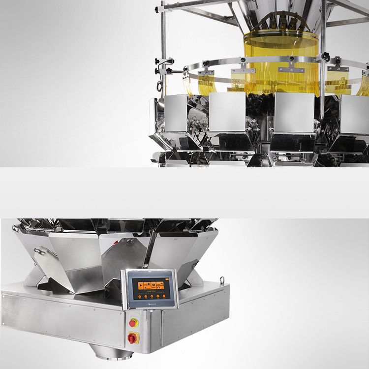 Hochgeschwindigkeitsmaschine zur Verpackung von Salaten mit 14 Kopf-Mehrköpfigen Maschine zur Verpackung von getrockneten Früchten