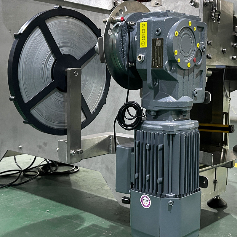 Kontinuierliche Maschenbeutelverpackungsmaschine Automatische Schnellverpackungsmaschine Mais Meeresfrüchte Speck Zwiebelmaschenbeutelversiegelungsmaschine