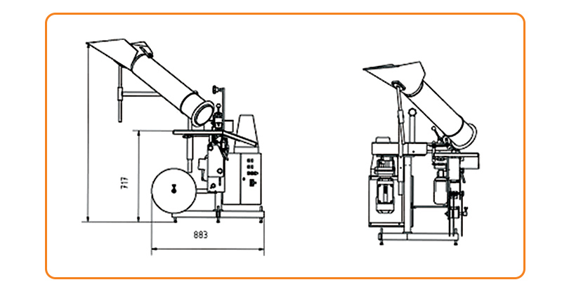 TOUPACK PP Zwiebeln Knoblauch und Kartoffel Verpackung Net Bag Making Machine Net Verpackungsmaschine