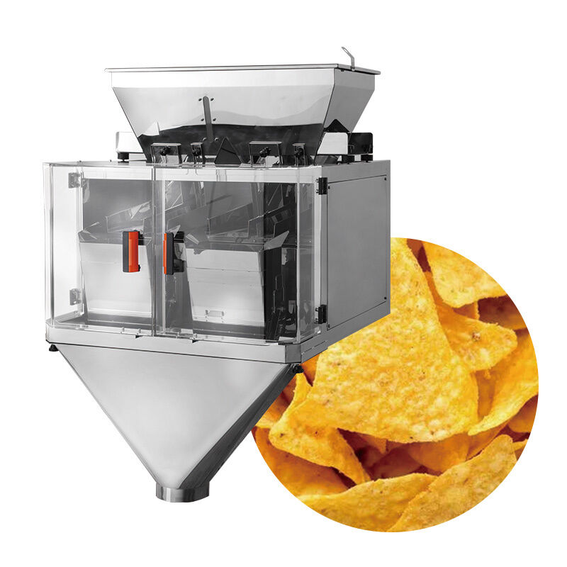 Lineare Waage Verpackungslinie Automatische Reis Zucker Salz Bohnen Verpackungsmaschine Granulat Wiege- und Verpackungssystem