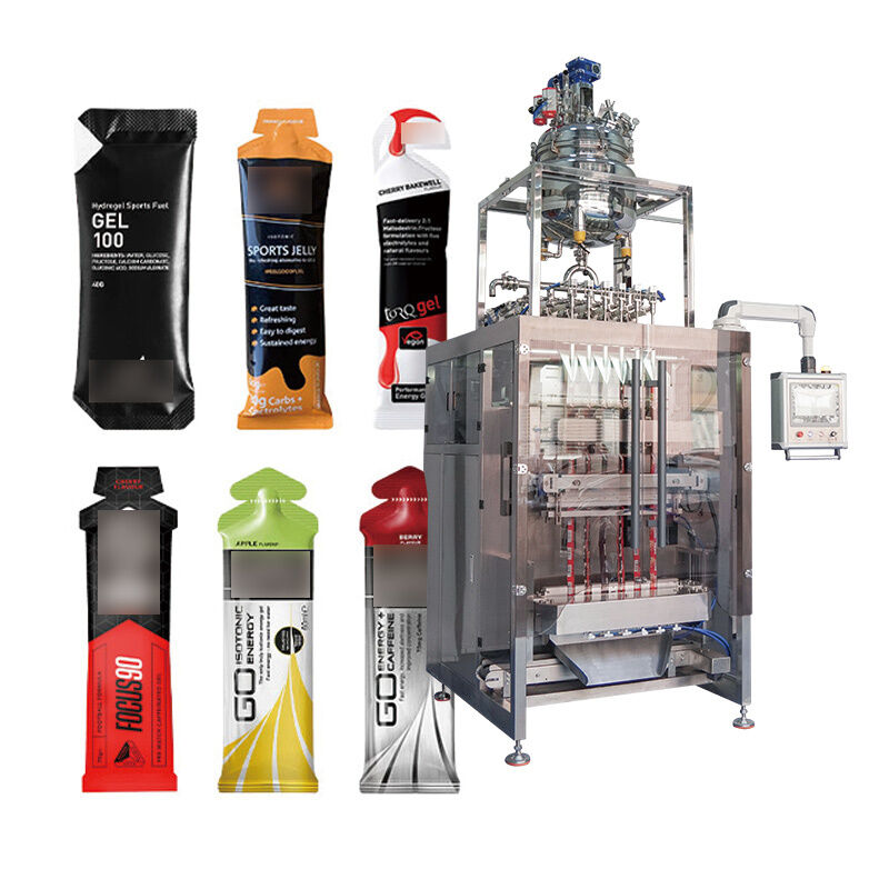 Automatische Mehrspurige Verpackungsmaschine für kleine Säcke mit flüssiger Paste, Senfsalat, Garnelensalat, Austernsauce