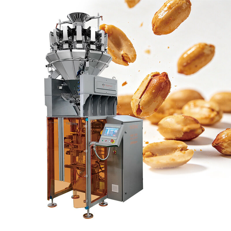 Hochgeschwindigkeits-automatische Gewichtsverpackungsmaschine für Snacks Nüsse Granulate 5-200g mit Digitalsensor 20-200 Beutel/Min Lebensmittelverpackungslösung