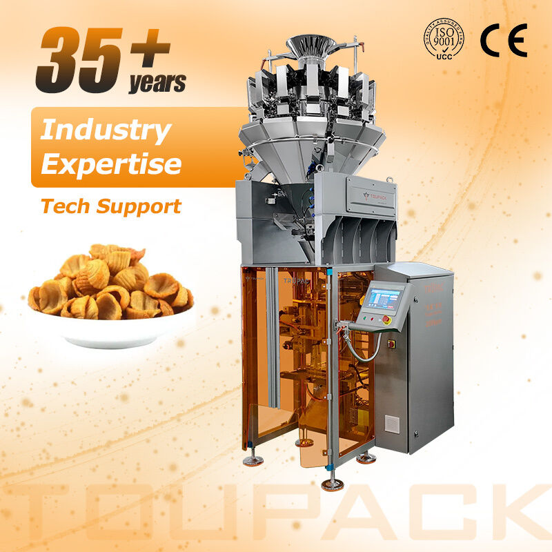 Automatische vertikale Hochgeschwindigkeitsverpackungsmaschine für Snacks, Nüsse, Granulat, Lebensmittelverpackungsmaschine