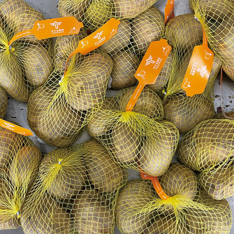 Schlüsselfertiges Netzbeutel-Verpackungssystem vom Wiegen bis zum Verpacken für Frischwarenverarbeiter