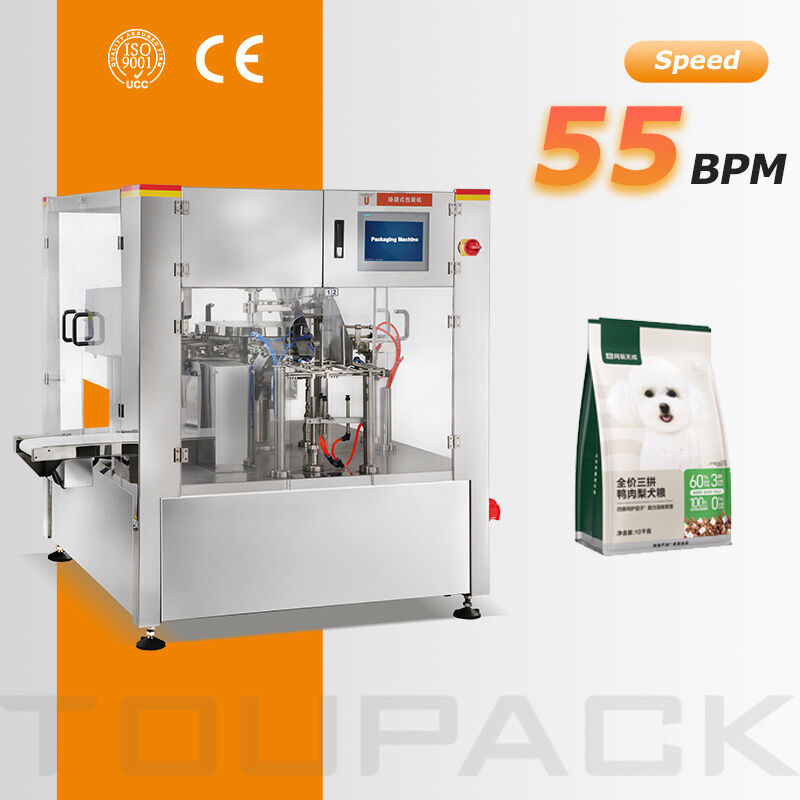 Automatische Doypack-Verpackungsmaschine für Cashew-Mandel-Erdnuss-Snack-Food-Standbodenbeutel