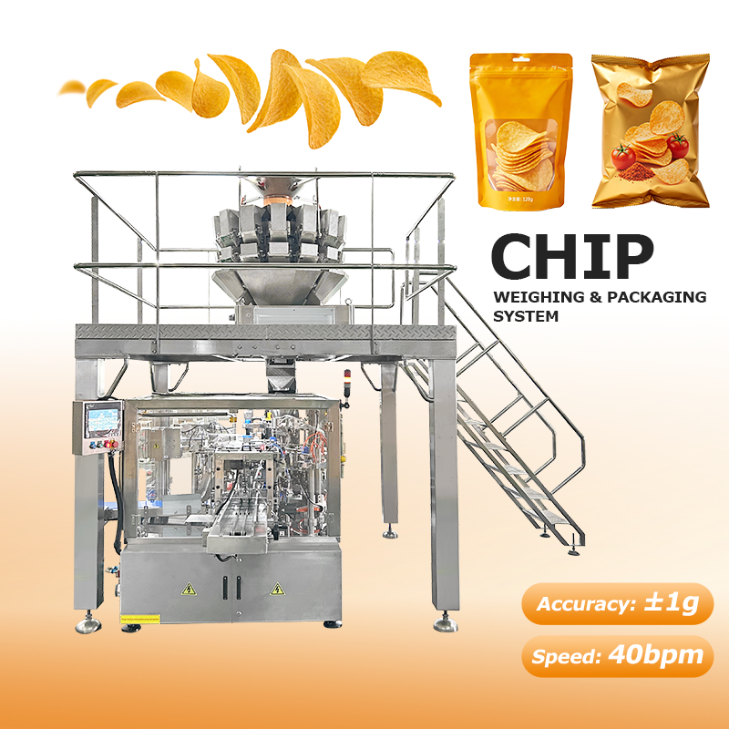 Automatische Doypack-Verpackungsmaschine für Cashew-Mandel-Erdnuss-Snack-Food-Standbodenbeutel