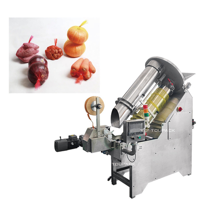 Material pp.-Zwiebel-Knoblauch-Karotten-Mesh Bag Packing Machine Stainless-Stahl-304