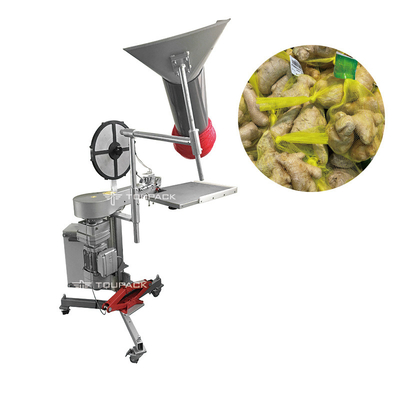 halb automatische Nettofrucht-Tasche der verpackmaschine-800W, die verpackende Ausrüstung etikettiert