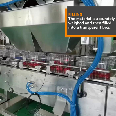 Frische Frucht, die automatisches Multihead-Wäger-Körnchen-kleine Tomaten-Füllmaschine verpackt