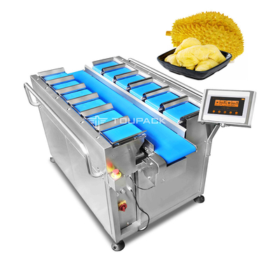 Übermitteln Sie Gurt orange Durian-Verpackengewichts-Kombinations-Skala für Obst und Gemüse