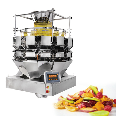 Tomaten-Verpackmaschine 14 des Edelstahl-304 Haupt-Multihead-Wäger