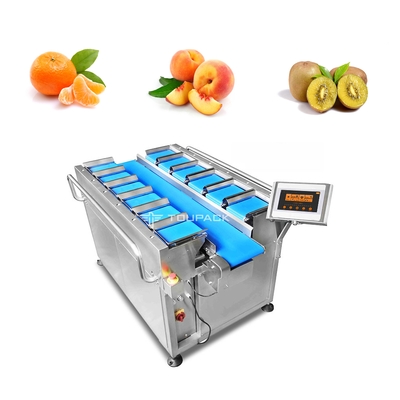 40BPM 10 frucht Multihead-Wäger-Tangerine-orange Bandförderer-Wiegen des Kopf-14 Haupt