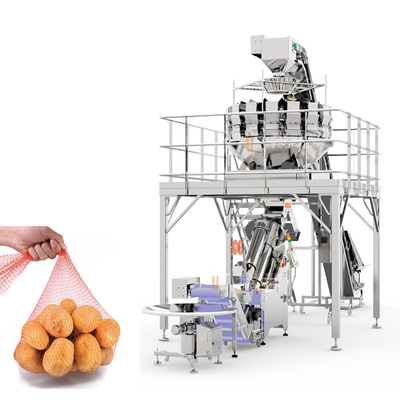 Vollautomatische Verpackungsmaschine der Nettotaschen-SS316 für verpackende Gemüse-Frucht-Hardware