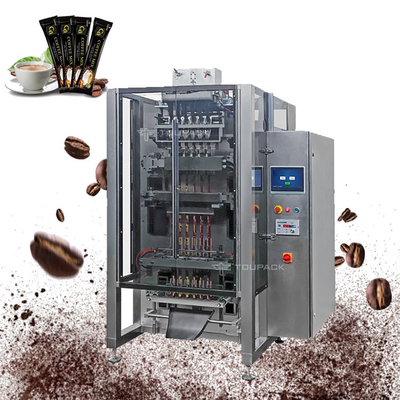 Vertikale Form-Fülle und Dichtung automatisierte Verpackungssystem-mehrspurige Kaffee-Pulver-Stock-Verpackungsmaschine