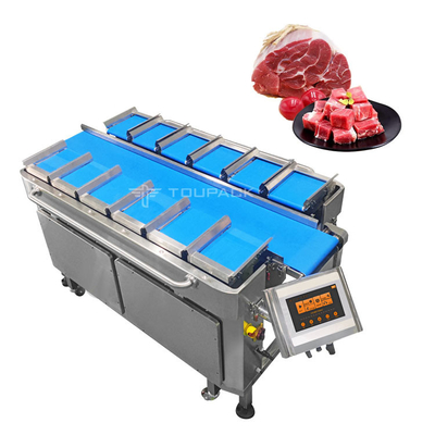 Drehvakuumbeutel-Verpackmaschine-Rindfleisch berechnet des Wägers wiegenden und Verpackungssystem-Multihead