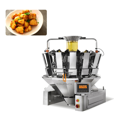 Kartoffelwürfel wiegen Verpackungsmaschine vollautomatisch 14 Kopf Hopper Mehrköpfige Waage
