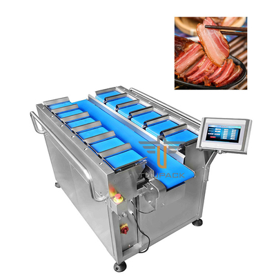 Fleischgürtel 12 Kopf Linienkombinationsgewichtung für die Verpackungsmaschine für gehärtetes Fleisch