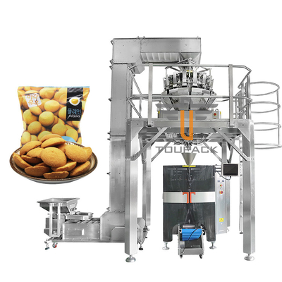 Touchscreen Mehrköpfige Waage Verpackungsmaschine für Eier Biscuit Cookie Standup Tasche