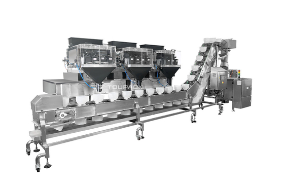 Automatisches Wiegen Lebensmittel Verpackung Scheiben Käse Granulat Frühstück Hafer Getreide Vorgefertigte Reißverschluss Tasche Nüsse Verpackungsmaschine
