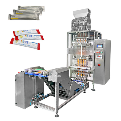 Mehrspalten-Package-Checkweighing-System Mehrspurige Beutelpackmaschine Doypack-Packmaschine mit Checkweiger