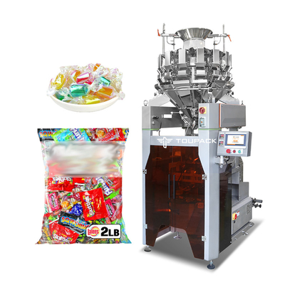 Automatische Gummy Candy Chocolate Vertikale Süßigkeiten Verpackungsmaschine Hochgeschwindigkeit 120BPM Intelligente Wiege & Verpackungsmaschine