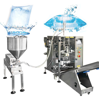 Automatische Vierseitige Dichtungsbeutel Sägezahnbeutel Saft Milch Kleines Beutel Wasser Make-up Wasser Flüssigkeit Wiegen und Verpackungssystem