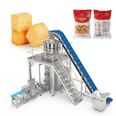 Automatische Vffs Mehrköpfige Wieger Salat Gemüse Beutelmaschine Obst und Gemüse Verpackungsmaschine