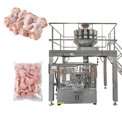 Schnellgeschwindigkeits-Multi-Heads Versiegelung Füllung Verpackung Automatische große Tasche Tiefkühlwaren Verpackungsmaschine
