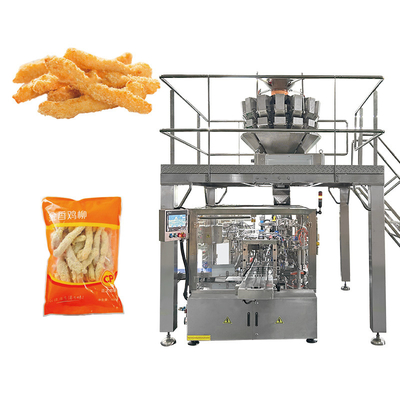 Vorgefertigte Tasche Automatische Gewichtung Füllverpackungsmaschine für Huhnfleisch
