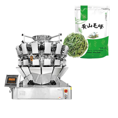 Mehrköpfige Waage-Tasche Grüne Teepakettenmaschine Tee-Stand-up Tasche Füllverpackungsmaschine