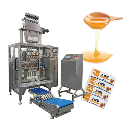 Flüssigkeitsbeutel-Verpackungsmaschine 55 bpm 2-16-spurig Multi-Verpackung