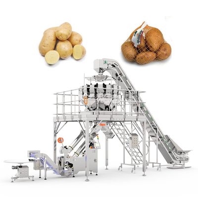 High Quality Automatic Walnut Net Bag Clipping Packing Machine Garlic Onions Potatoes Citrus Mesh Bag Packing Machine Chocolate Coins Mesh Bag Packing Machine