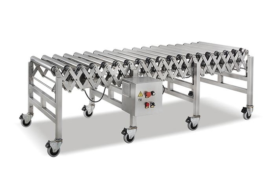Edelstahl motorisierte flexible dehnbare Rollenbahn